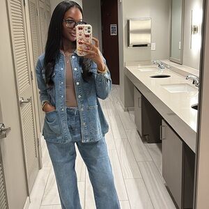 Fashion Nova Blue Straight Leg Jeans Vintage Style